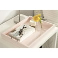 thumbnail image 3 of Kate and Laurel Lipton Modern Rectangular Tray, 16 x 12.25, Pink and Silver, Decorative Accent Tray for Storage and Display, 3 of 5