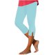 thumbnail image 1 of Pantalones de Yoga de Verano para Mujeres Capris de Cintura Alta Ligera, Pantalones de Gimnasio de Ajuste Delgado de Color Sólido, 1 of 9