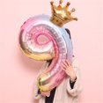 thumbnail image 3 of Crown Number Foil Balloons Number Ballon Happy Birthday Party Decoration 32 Inch, 3 of 9