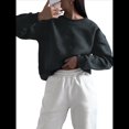 thumbnail image 1 of Sudaderas de Mujer con Cuello Redondo, Forro , Suéteres Oversize, Otoño 2025, Blusas Bonitas, Ropa Preppy Estilo-X XL, 1 of 10