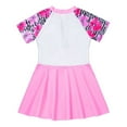thumbnail image 4 of inhzoy Kids Girls Floral Swim Dress Swimsuits Beach Swimwear Hawaiian Swimming Clothes Pink 12, 4 of 7