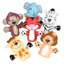 Rhode Island Novelty Zoo Animal Finger Puppets 1-Dozen