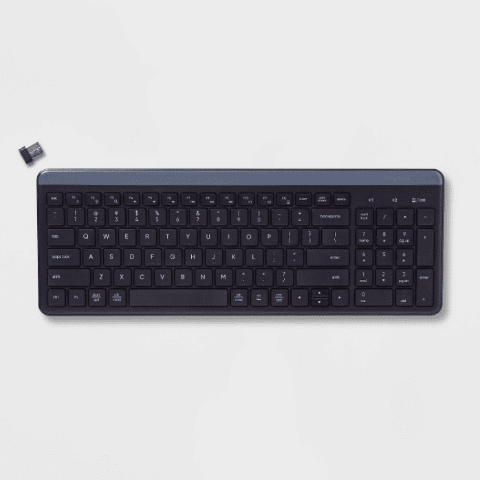 heyday Bluetooth Wireless Keyboard Dusk Blue Lightweight, Portable