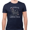 thumbnail image 2 of Just Waiting for Christmas Shirt Unisex 3X-Large Navy, 2 of 5