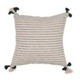 thumbnail image 1 of Vickerman JB214016 16 x 16 Po. Coussin en Coton Rayé, Vert, 1 of 1