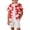 11#Red58, variant on Lullu Toddler Boys Casual Short Sleeve Shirt Summer Lightweight Button Down Beach Shirt