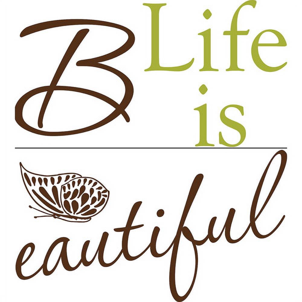 WallPops! Life Is Beautiful Removable Wall Decals