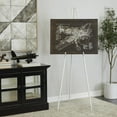 thumbnail image 3 of DecMode 24" x 70" White Metal Extra Large Adjustable 3 Tier Easel with Foldable Stand, 1-Piece, 3 of 9
