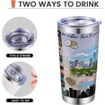 thumbnail image 2 of 20oz Insulated Tumbler North Carolina State Coffee Mug, United States Map Travel Mug Landmark, Birthday Gifts Cute Custom Tumbler Cups with Lid and Straw Gifts for Mom, 2 of 7