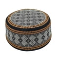 thumbnail image 5 of New Muslim Men Prayer Hats Cotton Embroidery Leisure Saudi Arabia Islamic Hat Muslim Turban Jewish Cap Men Headscarf Clothing, 5 of 5