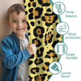 thumbnail image 3 of Blackout Kids Curtains,Yellow and Black Leopard Pattern Childrens Insulated Curtains Set Of 2,Bedroom Essentials,Toddler Room Decor 52"x63", 3 of 5