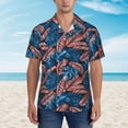thumbnail image 4 of Haiem Tropical Leaves Printed Hawaiian Shirt for Men - Men’s Casual Beach Summer Shirts - Stretch Fabric with Modern Fit-XX-Large, 4 of 9