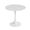 White, variant on Tcbosik 31.5 Inch Round Dining Table, Mid-Century Tulip Table with Metal Pedestal Base, Modern Leisure Table for Kitchen, Living Room, Easy Assembly, Natural