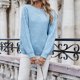 thumbnail image 5 of Puntoco Suéter Jersey De Color Sólido para Mujer Suéter De Amor En El Pecho Suéter De Cuello Redondo Liquidación De Navidad Puntoco Puntoco-910, 5 of 7