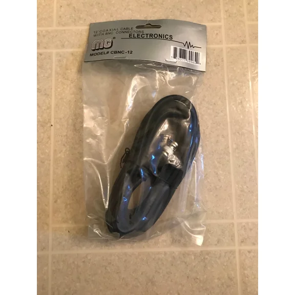Rgb59 Bnc Male To Male Coaxial Cable - 12Ft **Free Shipping**