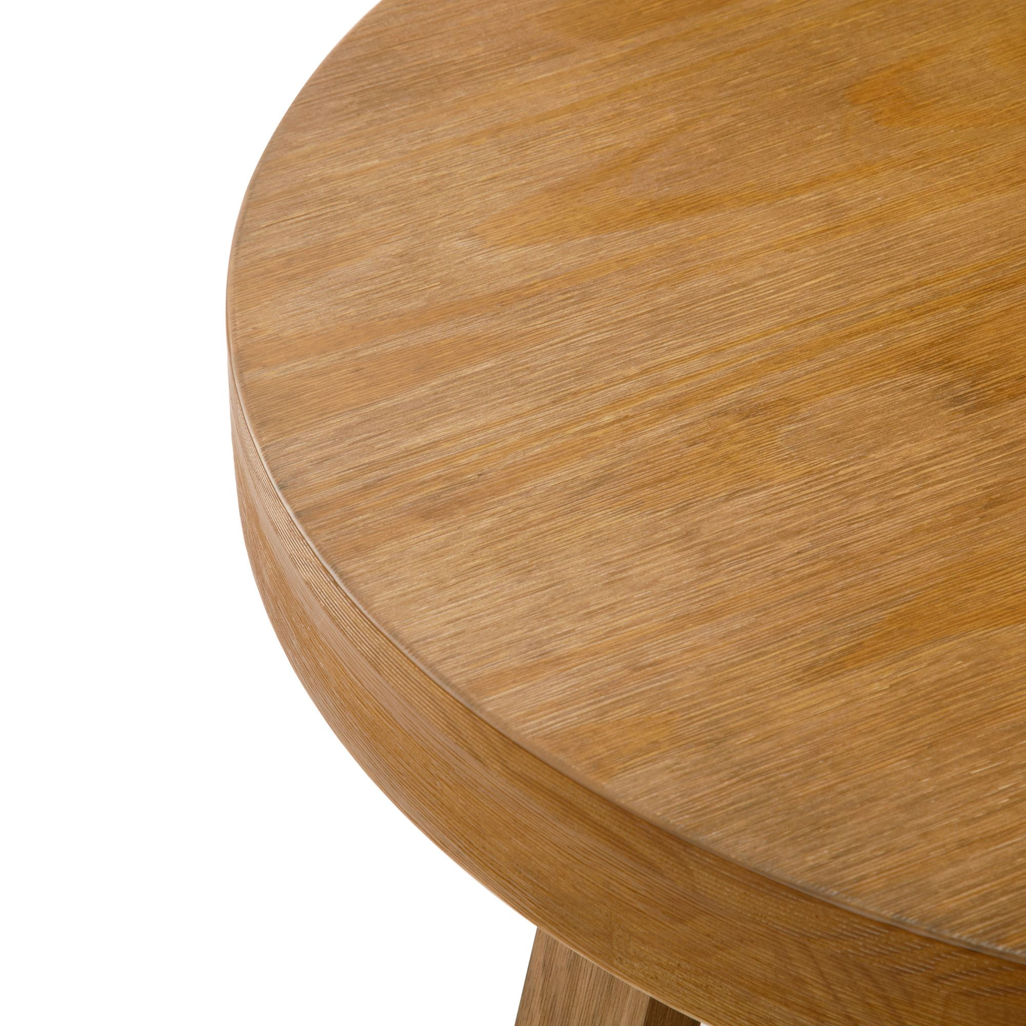 Plank+Beam Classic Solid Wood Round Coffee Table, 30" Farmhouse Table for Living Room