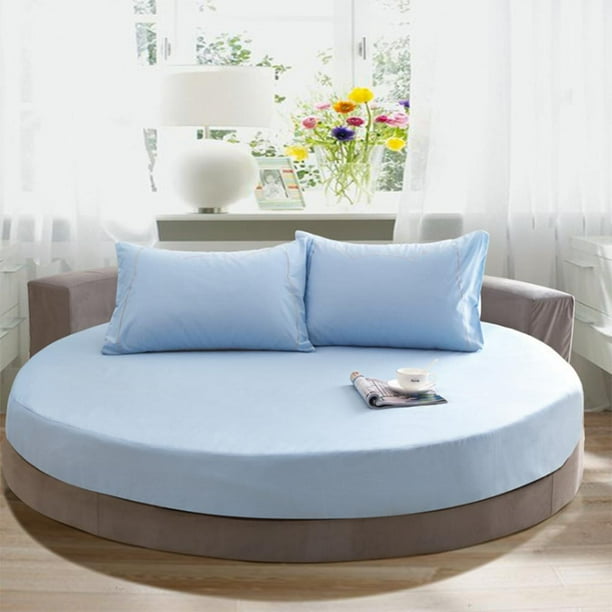 Cama forma forma forma Elástica De 200 Cm De Diámetro Con Funda De Colchón Ajustada De Sábanas Ajustadas 16 Colores Disponibles Yotijar Cotton Fitted Sheets