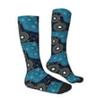 thumbnail image 3 of Easygdp Bohemian Turtle Soccer Socks Sport Knee High Socks Calf Compression Athletic Socks for Men and Women, 3 of 9