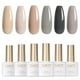 thumbnail image 1 of Set de esmaltes de uñas en gel GAOY Grey, 6 colores, marrón nude, beige, 1 of 6