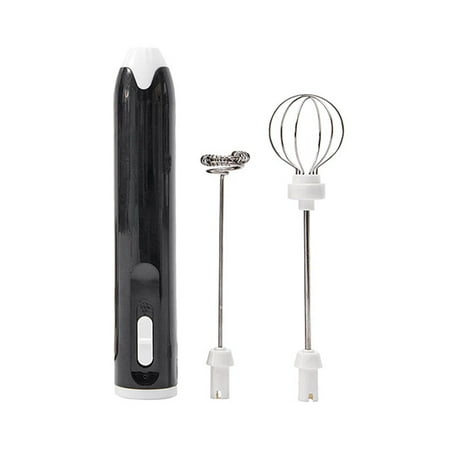 

milk Frother Egg Beater USB Rechargeable Whisk Coffee High Speeds Mixer Blender for Frappe Drink Black