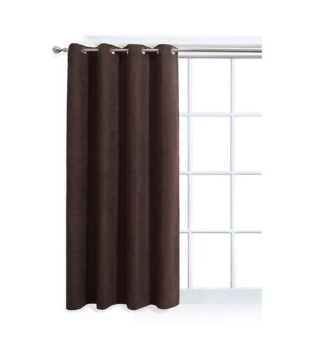 Mainstays Faux Suede Window Panel with Grommets