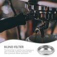 thumbnail image 4 of KONTONTY Coffee Machine Cleaning Blind Screen Insert Basket for Espresso Machines Backflush Espresso Leveler Stainless Steel Silver 2pcs, 4 of 8