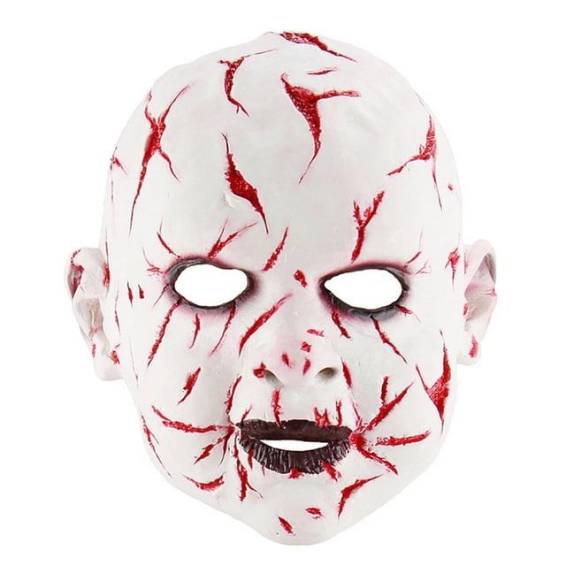 Muñeco de Halloween espeluznante, máscara de bebé, cara aterradora, novedad divertida