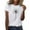 White, variant on Zunfeo Cotton T Shirts for Women Casual Short Sleeve Summer Tops 2025 Cute Graphic Black T Shirts Black XL