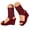 Red, variant on Women's Knit Square Open Toe Mid Calf Boots One Band Slingback Platform Wedge Sandals Summer Casual Slip on Dress Sock Booties Size 6-9 Black