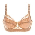 thumbnail image 1 of Abcnature Women Full Coverage Bras Embroidered Glossy Comfortable Breathable Bras Underwear with Rims, 1 of 2
