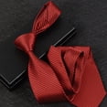 thumbnail image 6 of Racing Butterfly Jacquard Woven New Fashion Classic Striped Tie Men's Silk Suits Ties Necktie, 6 of 8