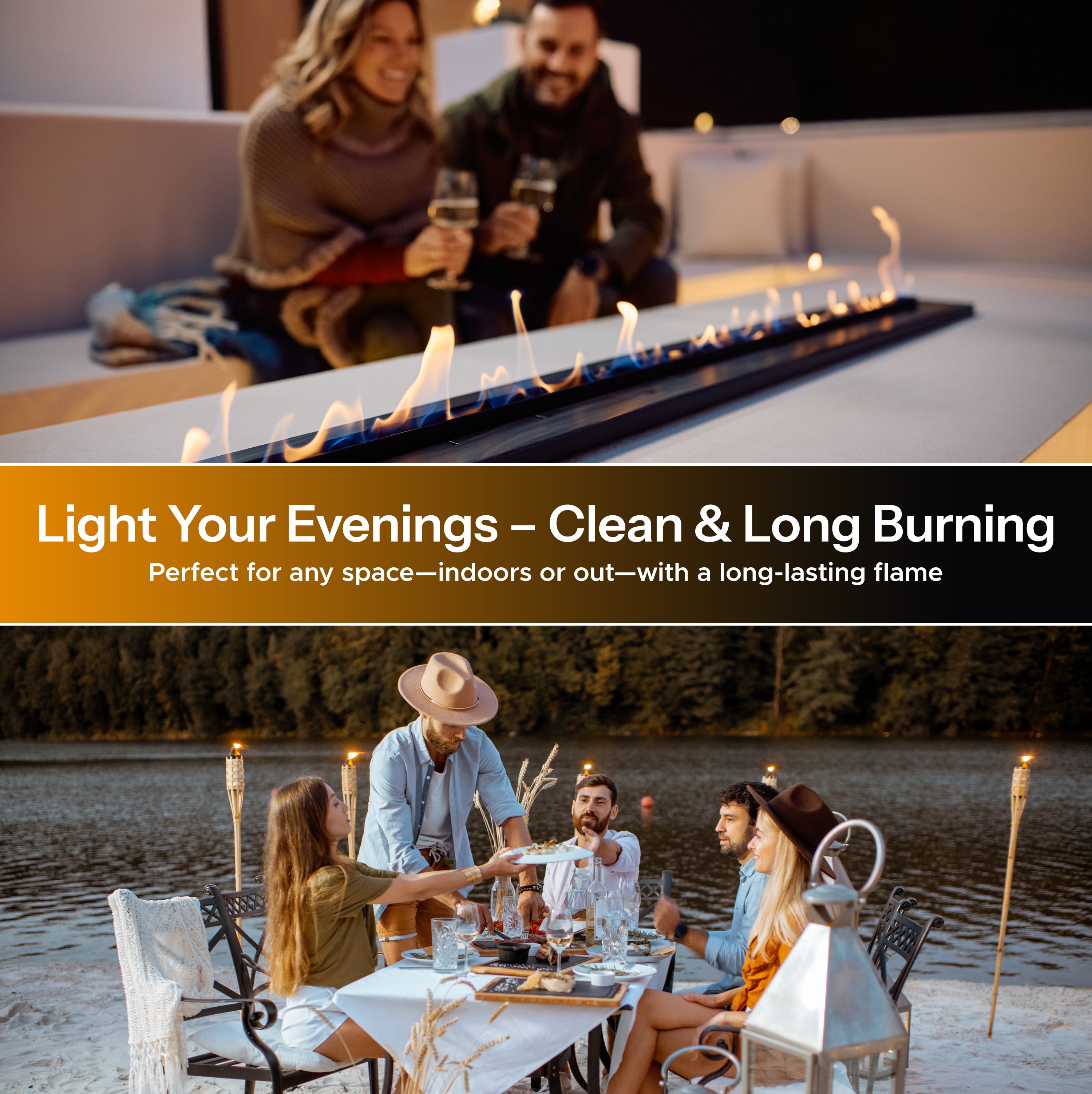 Firefly Fuel Eco-Friendly Clean Fuel with Citronella Essential Oil, Odorless, Smokeless Lamp Oil, 32 oz.