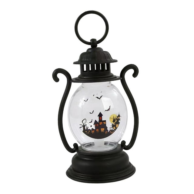 Lámpara de estilo retro, luz de iluminación, linterna, decoraciones interiores espeluznantes, linterna decorativa de estilo vintage, linterna LED Castillo