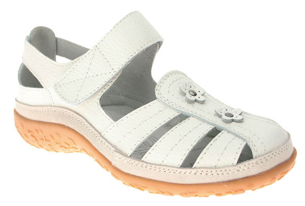 spring step white sandals