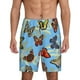 thumbnail image 1 of Balery Multicolored Butterflies Pantalones cortos de pijama de punto de algodón para hombre con cinturilla y bolsillos-Medium, 1 of 6