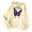 Beige, variant on Xudanell Black Hoodies Woman Autumn Loose Pullover Sweatshirt Fleece Lined Womens Casual Oversized Hoodie Black XXL