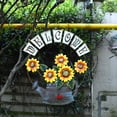 thumbnail image 3 of Vintage Metal Welcome Sign Hanging Sunflower Watering Can Design Froot Door Hanging Decor Indoor Outdoor, 3 of 8