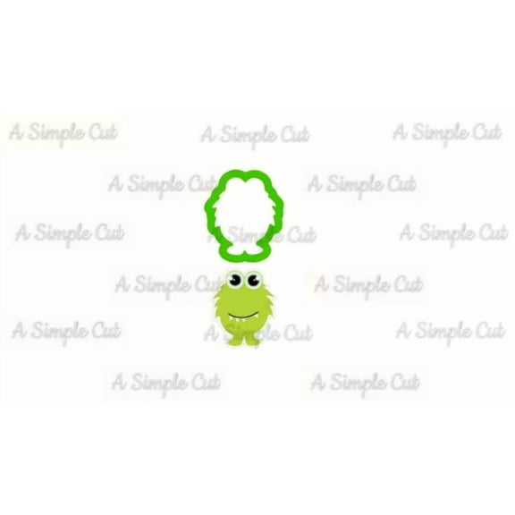 Little Green Monster Cookie Cutter