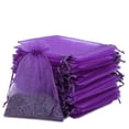 thumbnail image 1 of 100 bolsas de malla pequeñas con cordón de 3 x 4, bolsas de organza transparente con cordón para joyería, bolsas de malla para regalos de boda para pequeñas empresas, dulces, embalaje de pulseras,, 1 of 6