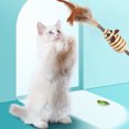 thumbnail image 4 of Silvervine Stick Toy Cute: 4PCS Fake Feather Bell Cat Chew Toy Kitten Catnip Toy, 4 of 10