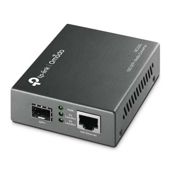 TP-Link Omada 10G Multi-Gigabit SFP Media Converter, 1G/2.5G/5G/10Gbps RJ45 Port, Hot-Swappable SFP+ Slot, IEEE 802.3an/ae/aq, LED Indicators, Plug &