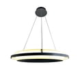 thumbnail image 1 of EQLight EQ21-P-LB12 Litza 41-Watt Integrated LED Ringed Black Circular Pendant, 1 of 1