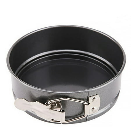 

2 PCS Baking Cake Pan Round Bread Mold with Removable Bottom Buckle Quick-Release Non-Stick Coating 12cm Diameter: 12cm