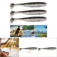 thumbnail image 4 of 20PCS Soft Plastic Fishing Lures T Tail Baits, Reflective Sequins with Attractive Motion for Fish Tackle, 4 of 7