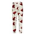 thumbnail image 4 of Fnnxeal Mens Pants, Print Christmas Fall Winter Casual Trousers for Men White, 4 of 4