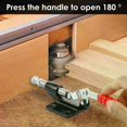thumbnail image 4 of 2Pcs Toggle Latch Clamp Efficient Hold Down Clamp with 500Lbs Holding Capacity Fast Release Toggle Latch for Woodworking, 4 of 5