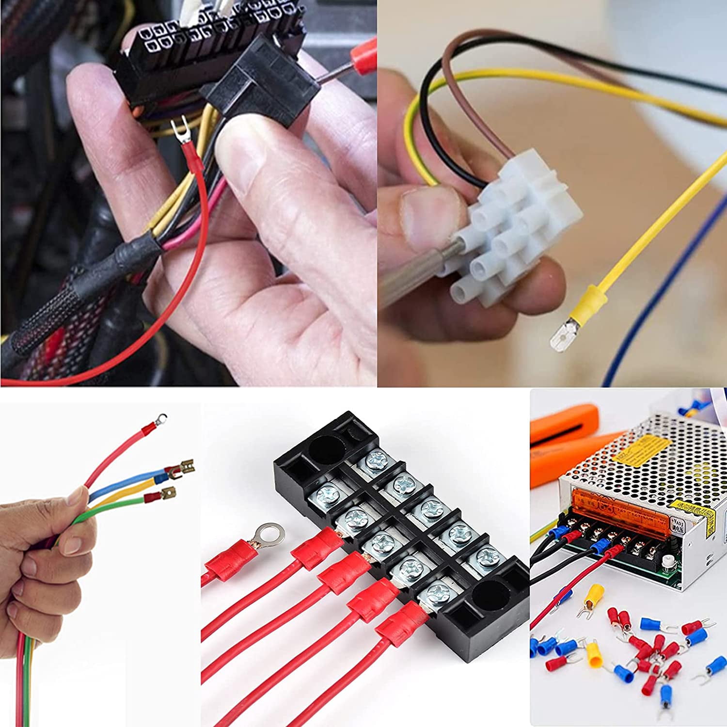 Kit De 150 Connecteurs électriques Bout à Bout à Sertir - Feggizuli - Cuivre Argenté - Pour Câblage Auto & électricité