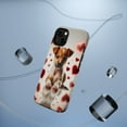 thumbnail image 5 of DistinctInk Tough Case for Apple iPhone 15 (6.1" Screen), Compatible with MagSafe Charging - Valentine's Day Portuguese Podengo Pequeno Puppy, 5 of 6