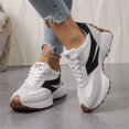 thumbnail image 5 of Willtoo Womens Retro Platform Sneakers Lace Up Thick Sole Walking Shoes Non Slip Fashion Casual Athletic Trainers, 5 of 5