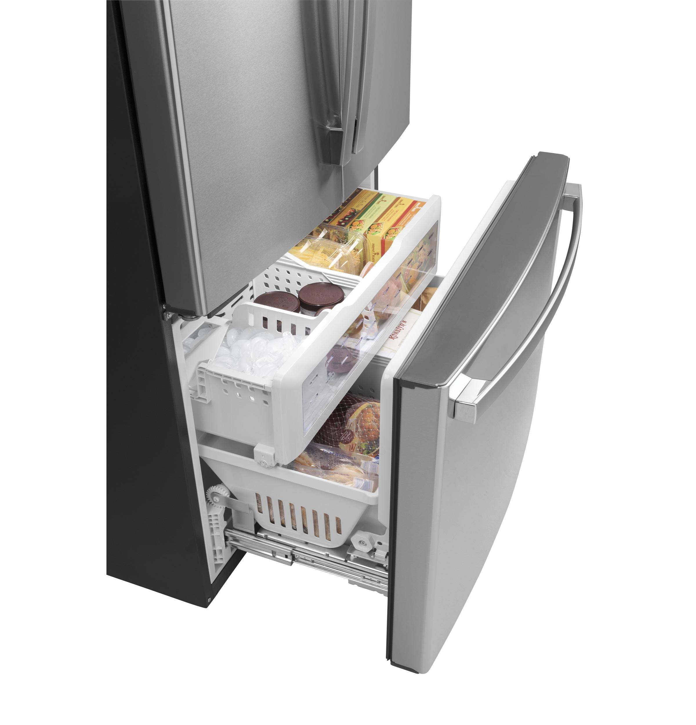 GE Appliances 23.1 cu Ft. Fingerprint Resistant Counter-Depth French-Door Refrigerator